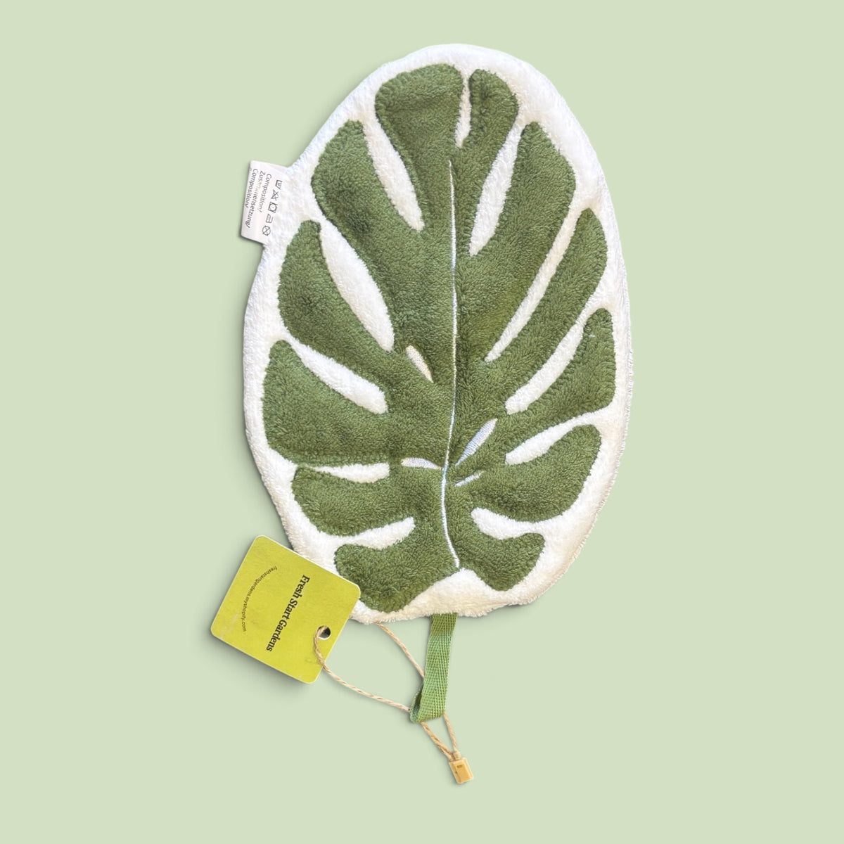 Monstera Leaf Hanging Hand Towel