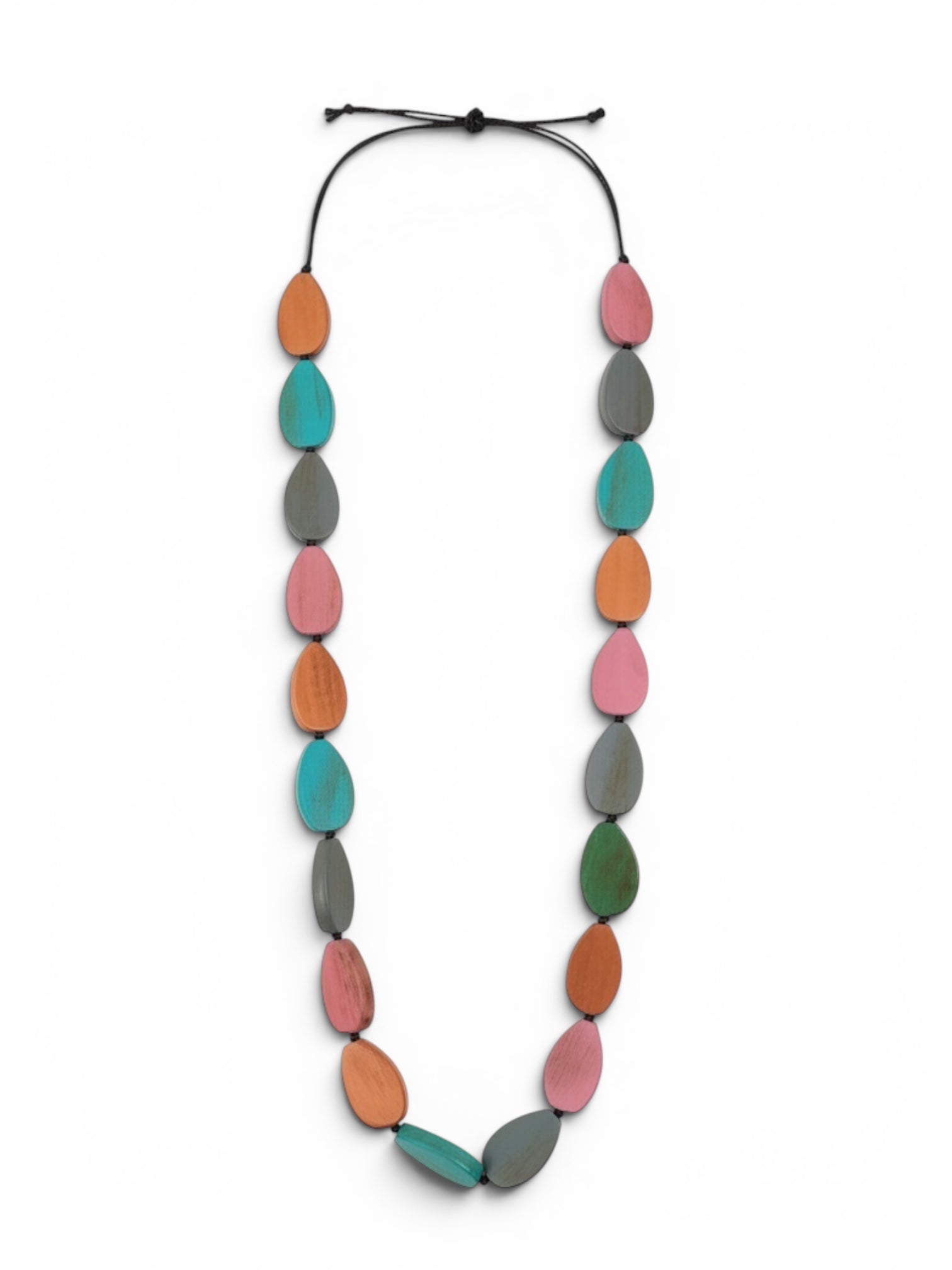 Wooden Bead Statement Necklace