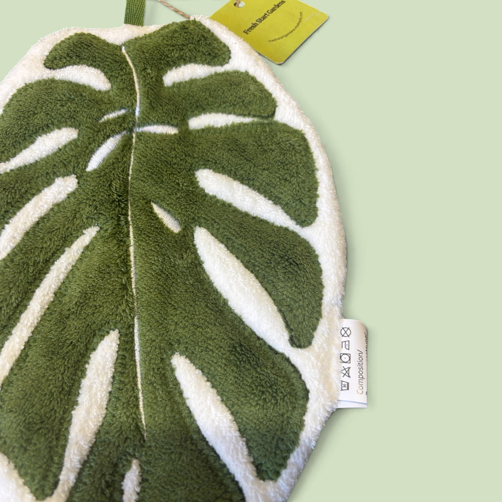 Monstera Leaf Hanging Hand Towel