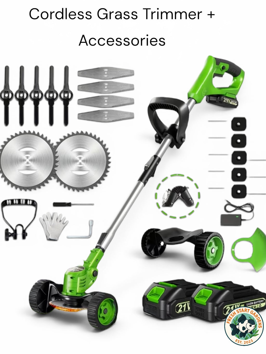 Cordless Grass Trimmer & Lawn Edger Kit