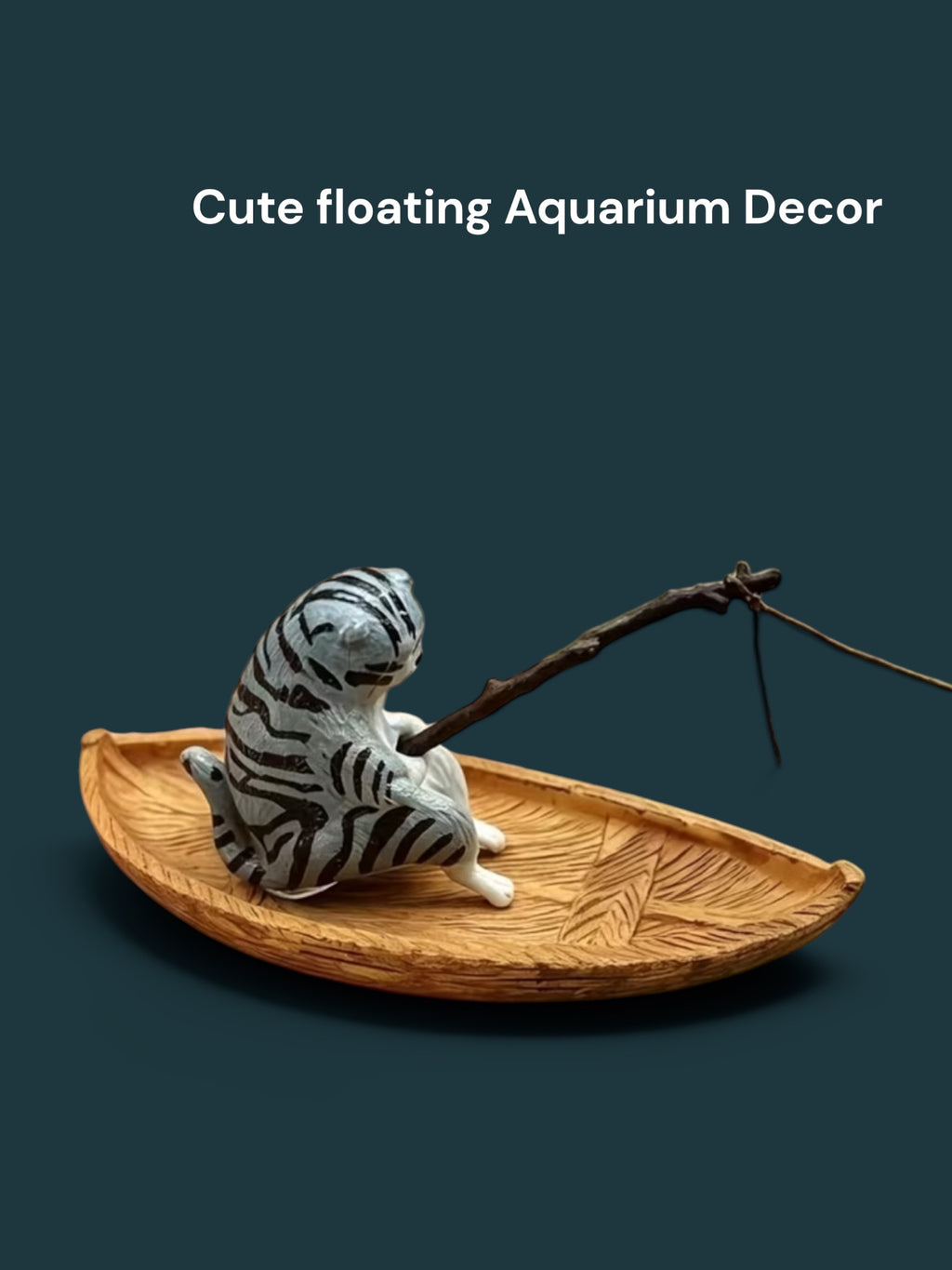 Fishing Cat Floating Aquarium Ornament