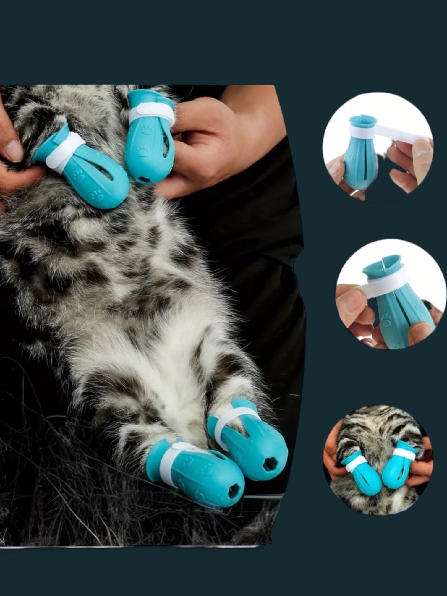 Cat Grooming Hood + Paw Covers