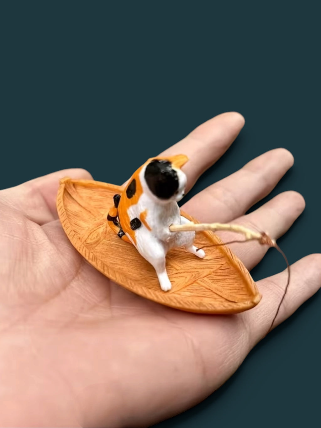 Fishing Cat Floating Aquarium Ornament