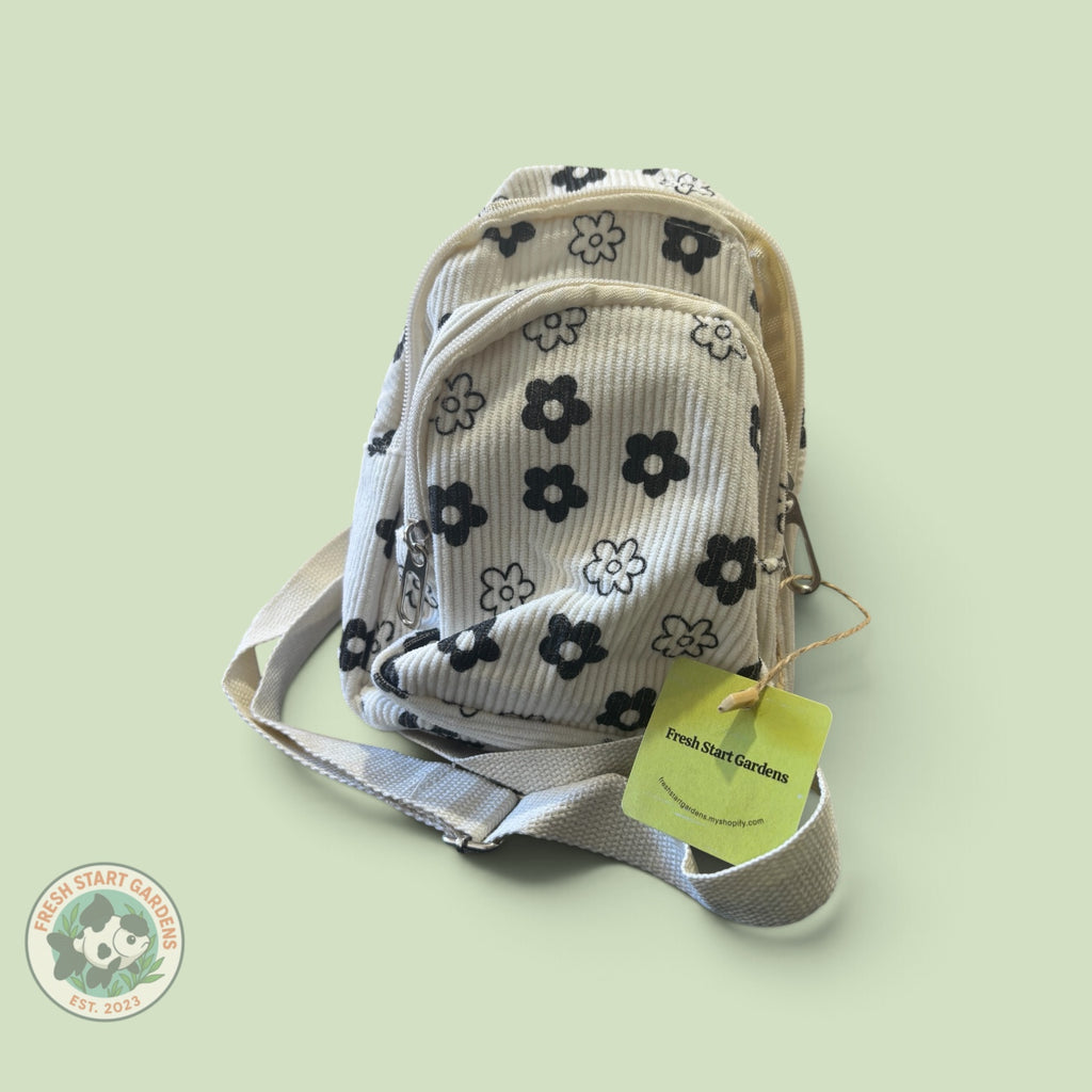 Women’s Floral Crossbody Sling Bag – Mini Backpack