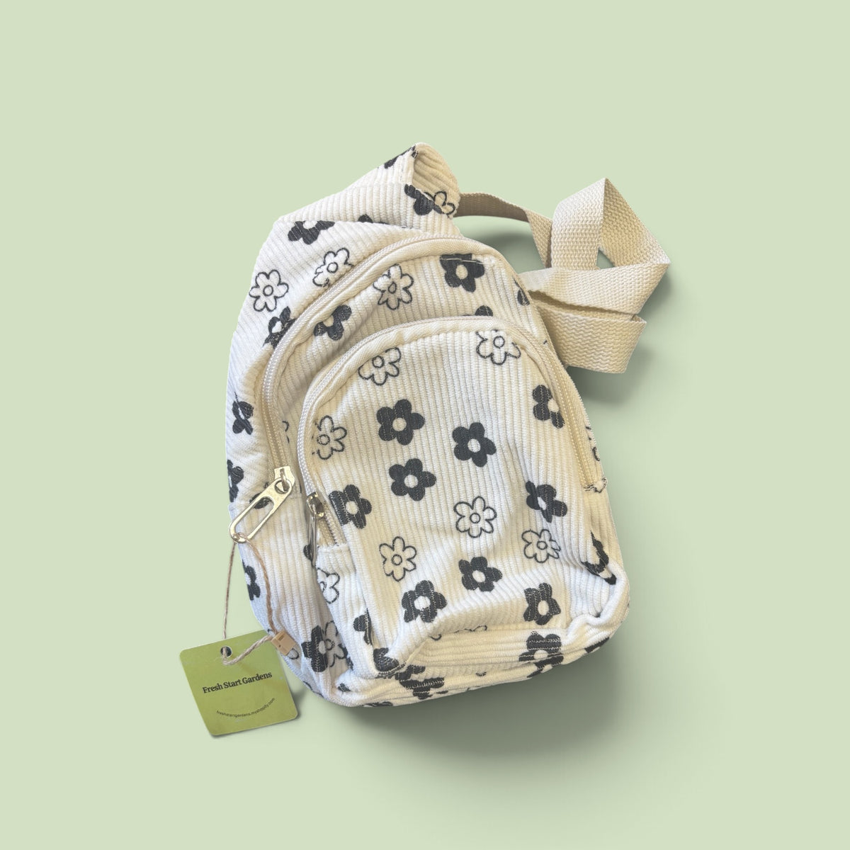 Women’s Floral Crossbody Sling Bag – Mini Backpack