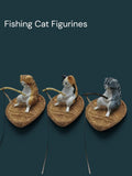 Fishing Cat Floating Aquarium Ornament