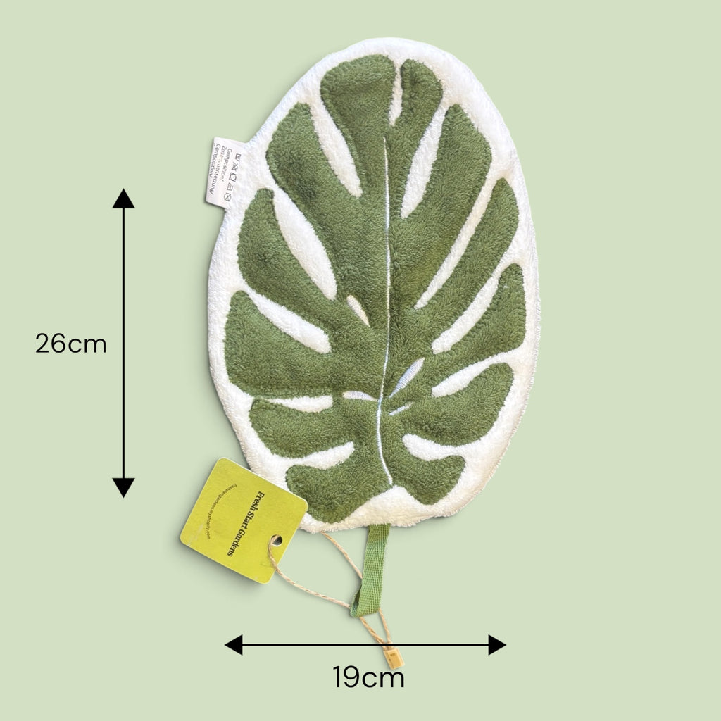 Monstera Leaf Hanging Hand Towel