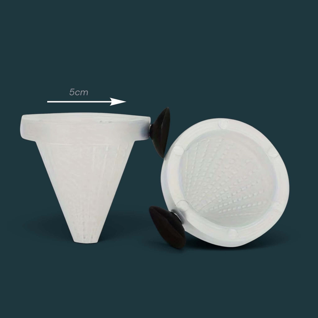 Aquarium Feeding Cone with Suction Cups