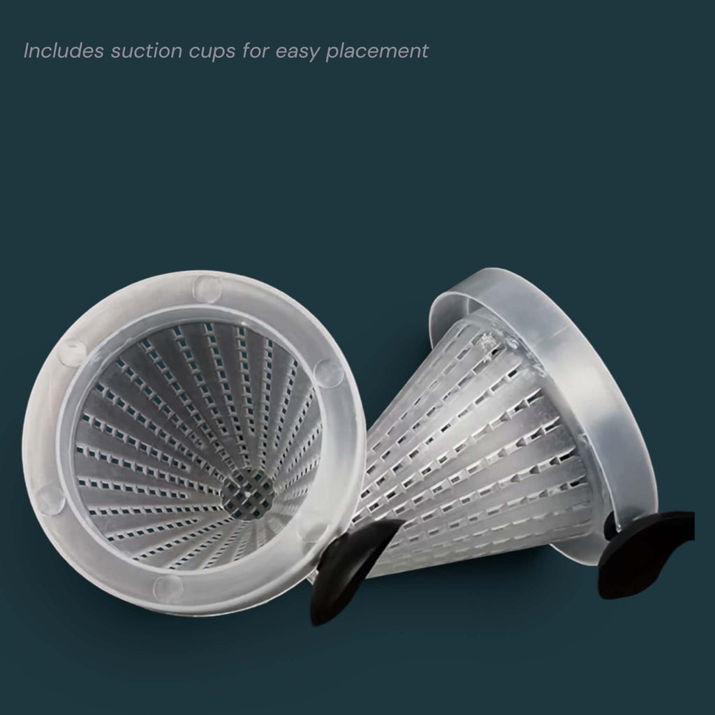 Aquarium Feeding Cone with Suction Cups