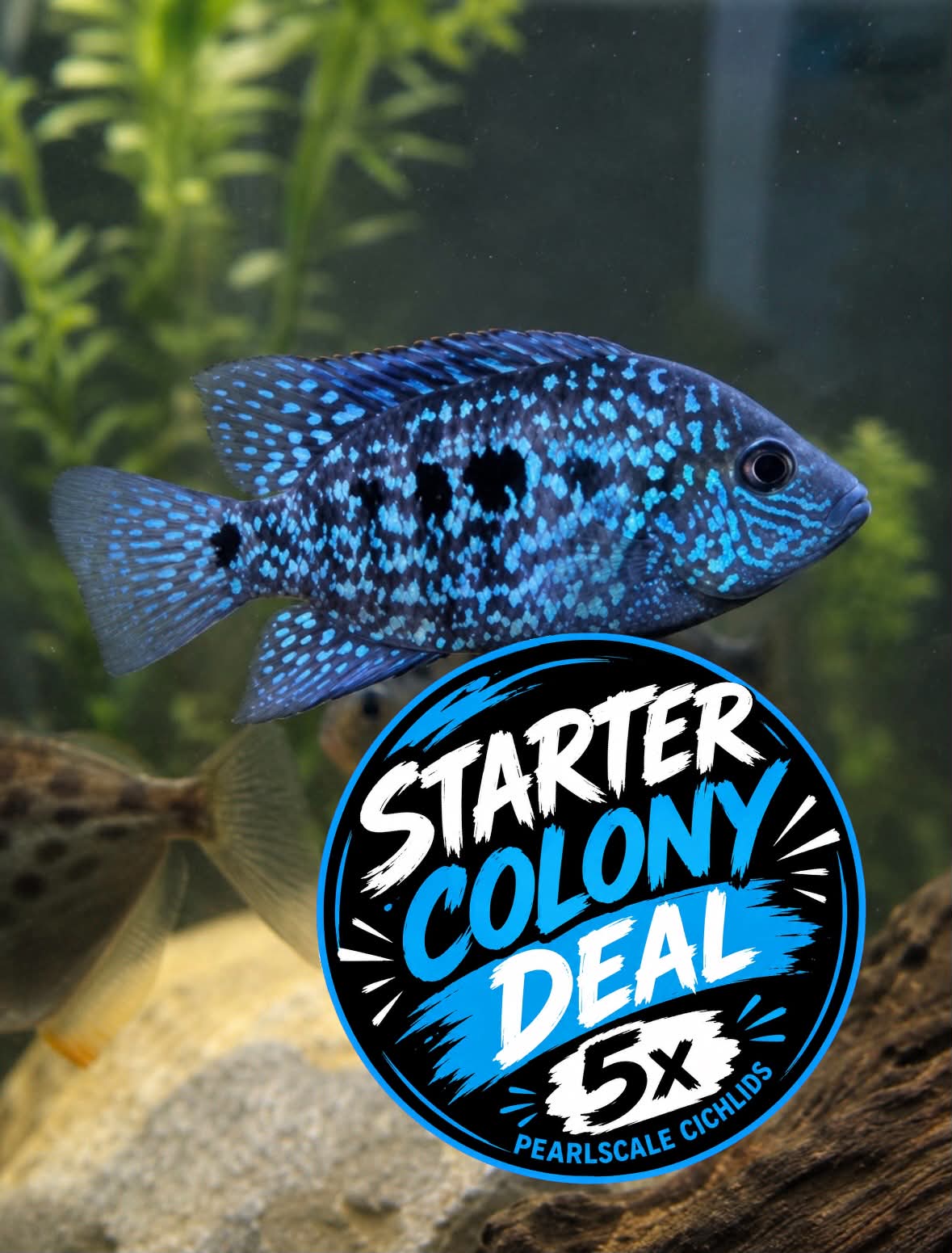 Pearlscale Cichlids: STARTER COLONY Bundle