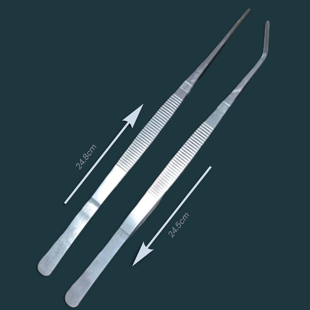 Aquascaping Tweezers - x2 Straight & Curved tip